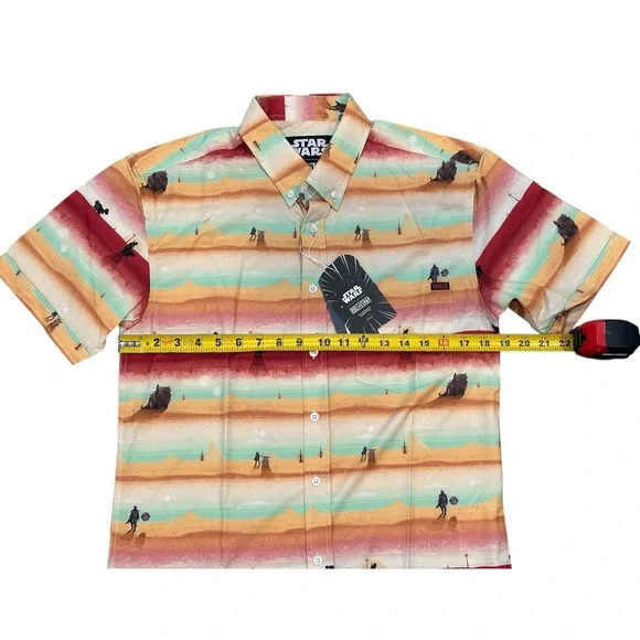 RSVLTS Star Wars‎ The Mandalorian Layers KUNUFLEX Short Sleeve Shirt Size S